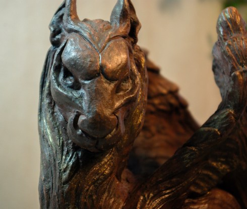 Lion Gargoyle by Linda Saboe