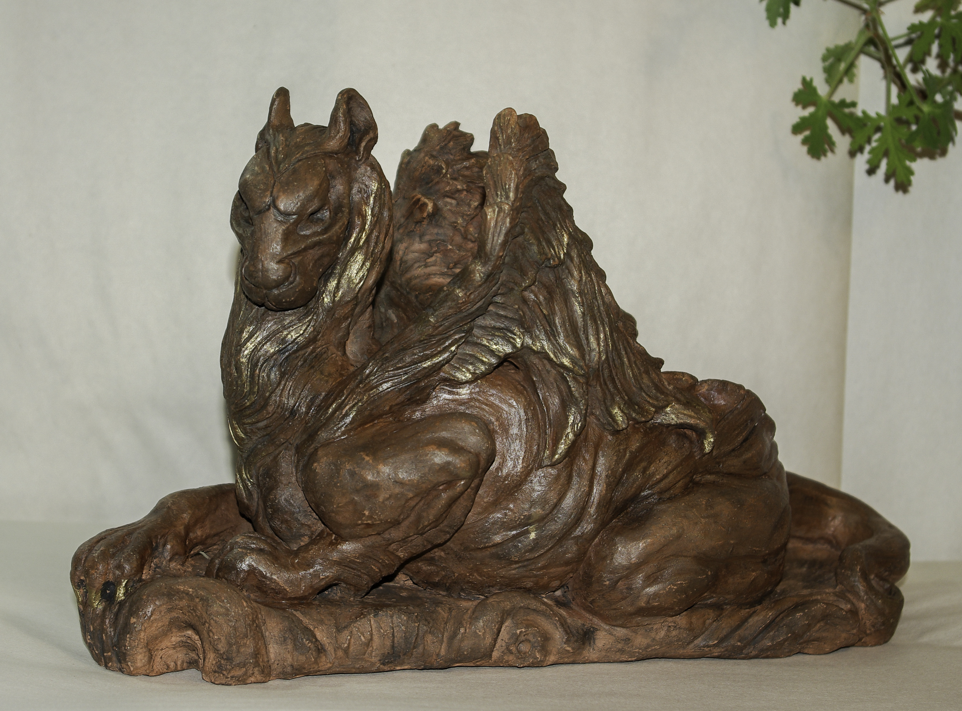 Lion Gargoyle by Linda Saboe